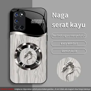 Berlaku untuk [0PP0 A92] casing ponsel sederhana kelas atas anti sidik jari anti jatuh casing ponsel kaca temper 115