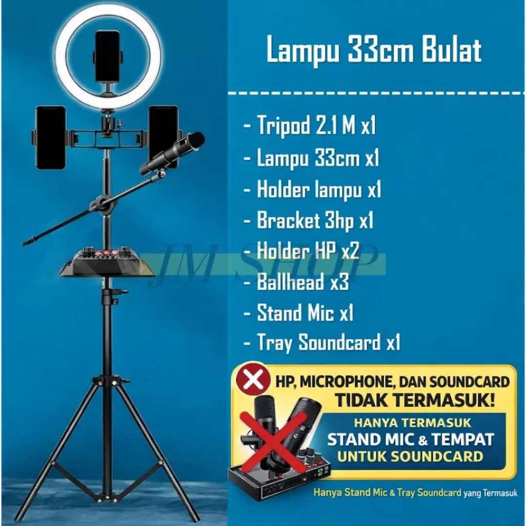 Lampu 33cm Bulat