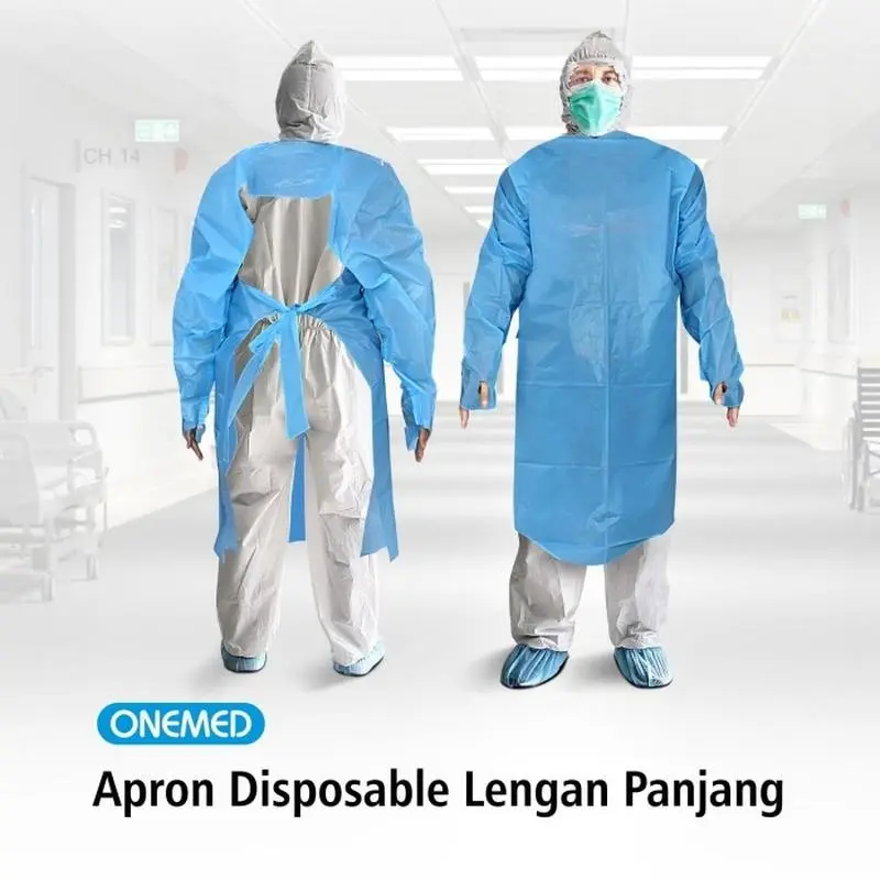 Apron Plastik Lengan Panjang Onemed Harga Satuan / Harga Eceran