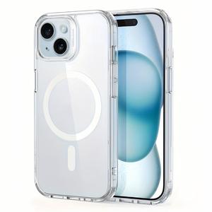 高級磁気スマホケース、透明アクリル保護カバー、iPhone 17／16／15／14／13／12／11（Pro／Plus／Max）対応、落下防止・耐衝撃・指紋防止、注目商品