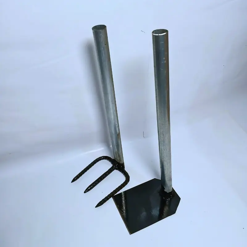Paket 2 pcs Cangkul Kecil Dan Garukan/ Set alat berkebun Termurah Full Besi Tebal 3