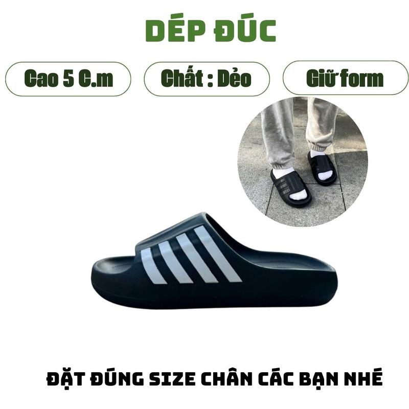 Dép đúc 3 sọc NAM NỮ Mẫu mới I Dép thể thao I dễ phối đồ I chất liệu EVA I Quai Ngang DéP Đế Bằng