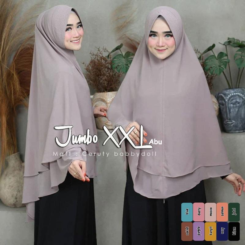 Kerudung Hijab Instant Khimar Syari Jumbo (B) 3