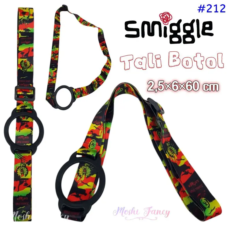 Tali Botol Smiggle Strap Panjang / Tali Botol Selempang Anak / Tali Tempat Minum Anak 8