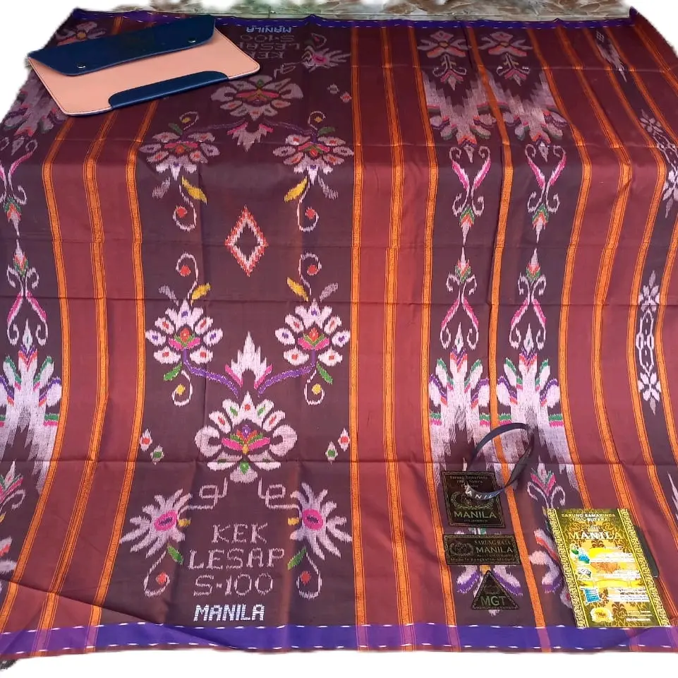 Sarung MANILA Tipe KE'LESAP Original Full Sutra ||  Muslim  Pria Dewasa  Motif