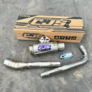 Knalpot Cjs PROMIN 15cm blue SERIES pnp all bebek Jupiter Blade vega supra x125 kph kharisma Revo absolute dll Free KARDUS EXCLUSIVE  Motor Motorcycle Racing