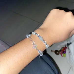 ￼[GKK004] 1pcs - Gelang Manik Kawat Silver Premium / Beads Korean series / Best seller / new