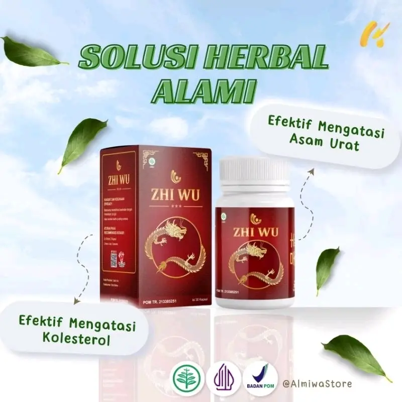 ZHI WU - HERBAL ASAM URAT MEMBANTU MENGATASI GANGGUAN ASAM URAT, KOLESTEROL REMATIK & RADANG SYARAF tcm obat herbal cina