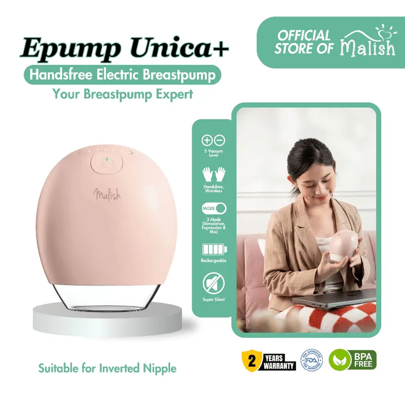 Malish Unica +Wearable breast pump pompa asi pumping Shop