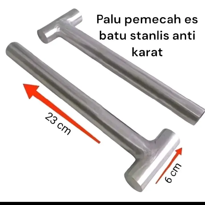 Palu Pemecah Es Batu Bahan Stainless anti karat multifungsi - Palu Es Batu