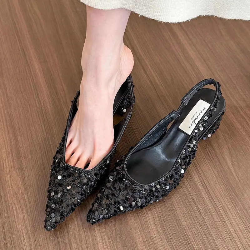 Bine 0188 Sepatu Heels Wanita Heels Pesta Heels Wedding Platform Hak Tahu 6cm Hitam/Beige/Pink 2