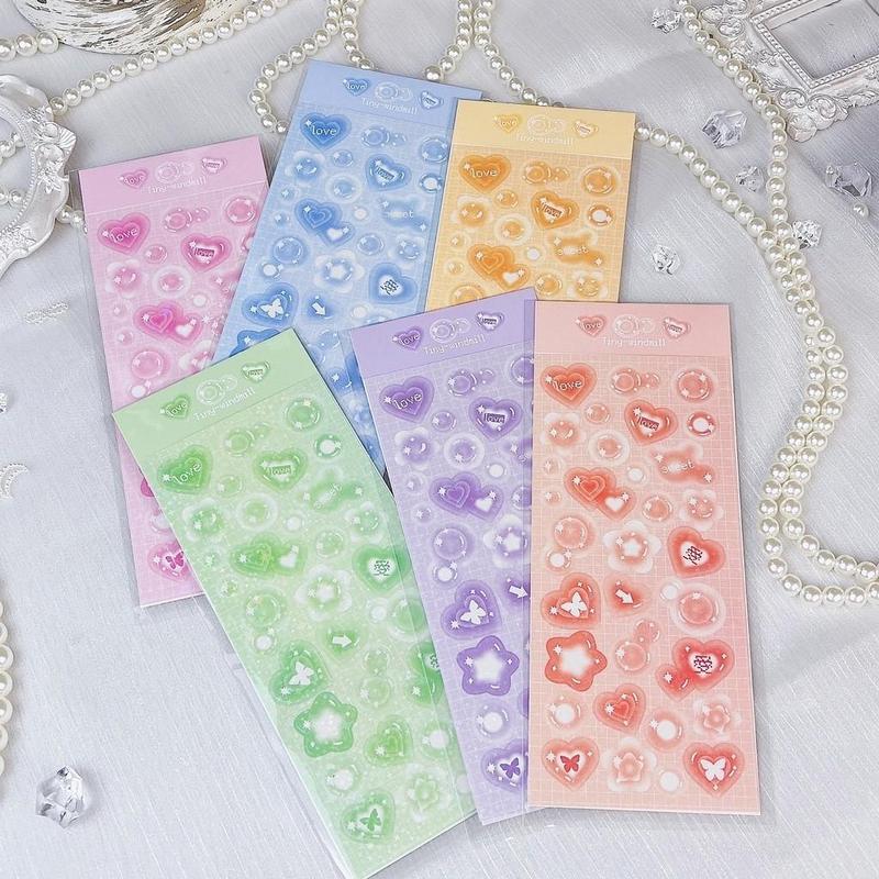Stiker Lucu Korea Photocard Toploader Decor Sticker Aesthetic Journal Planner Decor 2