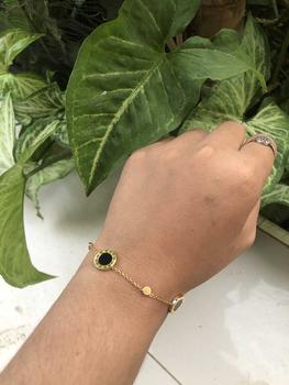 Product Review of Gelang Rantai Pecah Kopi Bulat Moon Bracelet Titanium Perhiasan from M**a A**l 0