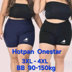 Legging Hotpan Onestar  Shortpan Super Jumbo EXTRA BB 90-150kg Bahan Spandek Steet. Adem Lembut Nyaman Celana Pendek Dewasa