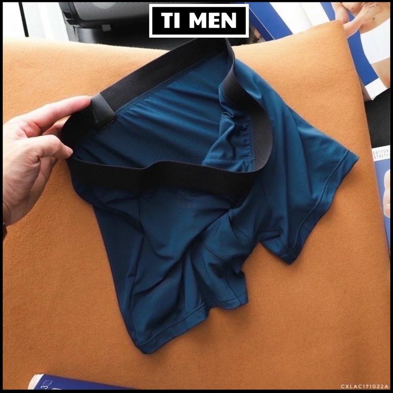 [Combo 3] Quần Lót Nam Sịp Đùi, Sịp Chéo Boxer Lụa Băng Dáng Trunk Khử Mùi Kháng Khuẩn quần  lót  đùi 1