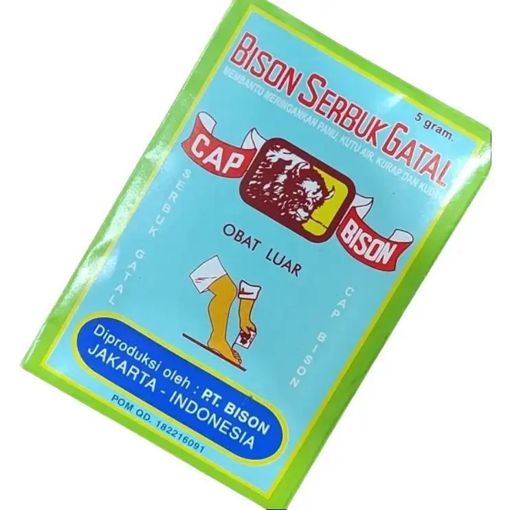 Obat Gatal Serbuk Bison 1 Sachet isi 5gr Powder