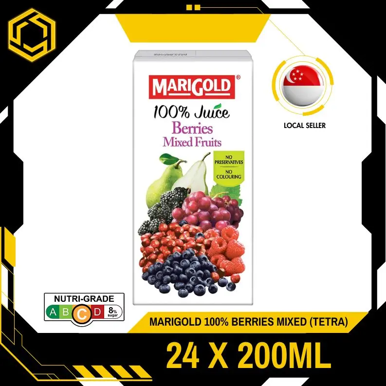 MARIGOLD 100% Summer Fruits & Veggies 200ML X 24 (TETRA)