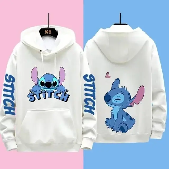 Atasan Anak Kekinian Hoodie Anak Design STITCH TERBARU Pakaian Pria Wanita Kekinian Modis Casual Fashion Anak terkini Bahan Tebal Baju Musim Dingin Jaket Anak S M L XL XXL hitam putih baby pink baby blue Hoodie Anak Polos Jaket Anak Murah Baju Anak 0
