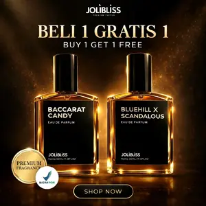 Promo Beli 1 Gratis 1 Parfum Mix Jolibliss BACCARAT CANDY Eau De Parfum 35ml Aroma Mewah Fresh Elegant
