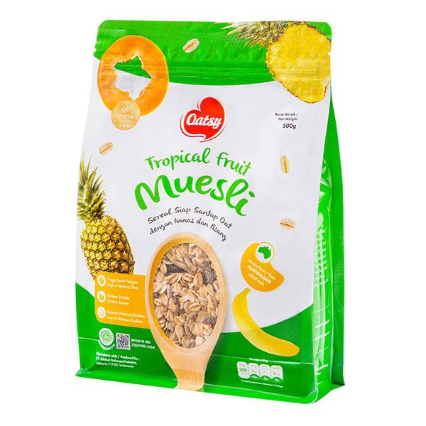 Gambar OATSY TROPICAL FRUIT MUESLI 500G dari Primo Supermarket CITOS Kota Administrasi Jakarta Selatan Tokopedia