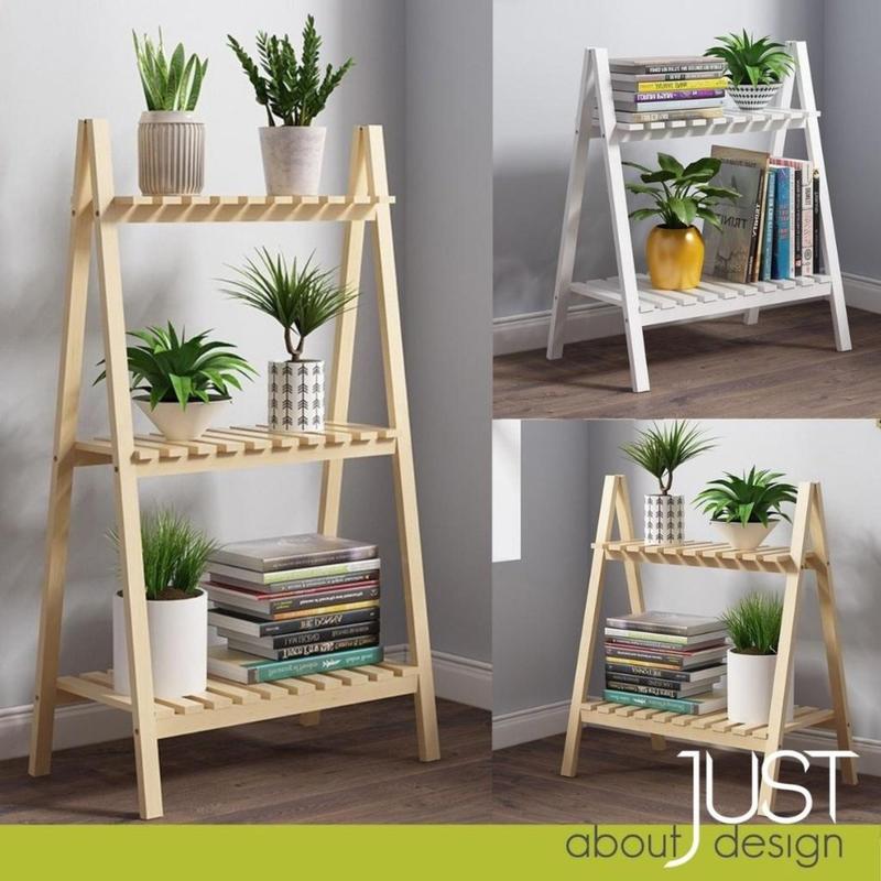 Garden Shelf Stand Wood Multi Layer Plant Kitchen Condiment Rack ...