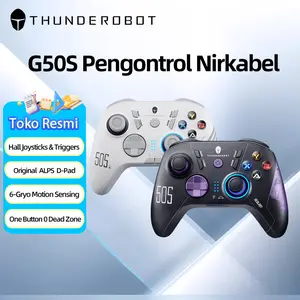 THUNDEROBOT G50S Wireless Gamepad Controller Hall Effect Joysticks & Triggers Tri-Mode Bluetooth 2.4G Kabel untuk Switch PC Tablet Smart TV