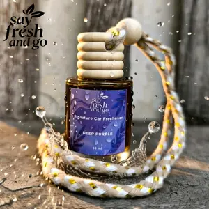Say Fresh and Go - Deep Purple - Signature Car Freshener Parfum Mobil Gantung 10ml Aroma Manis dan Lembut