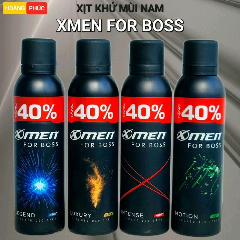 Xịt khử mùi 210ml XMEN For Boss khử mùi hôi hiệu quả, lưu hương nước hoa Châu Âu đẳng cấp quý ông [Tăng 40% dung tích, có hóa đơn đầu vào]