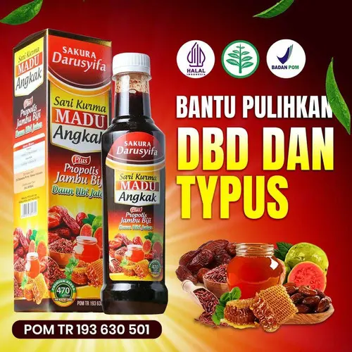 Madu Angkak Darusyifa Madu Multivitamin Untuk Typus Dan DBD 470g