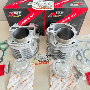 Blok SEHER Blok Cylinder Bore Up AH1 Beat Scoopy Beat Fi k44 Esp Vario Mio Nouvo Fino Piston 54.5 pin 13 Paketan Bore up Piston pin Ring seher dan Paking atas bawah
