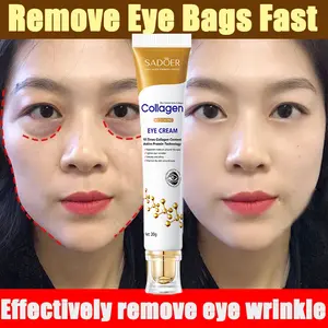 Krim Mata Collagen eye cream 20g Anti Aging Anti wrinkles for dark under eye eyebag remover Wrinkle Eye Cream Eye Bag  And Dark Circle   Anti Puffiness Gel Delays Aging Fades Wrinkles Firming Brighten Skin Care Hitam Mencerahkan