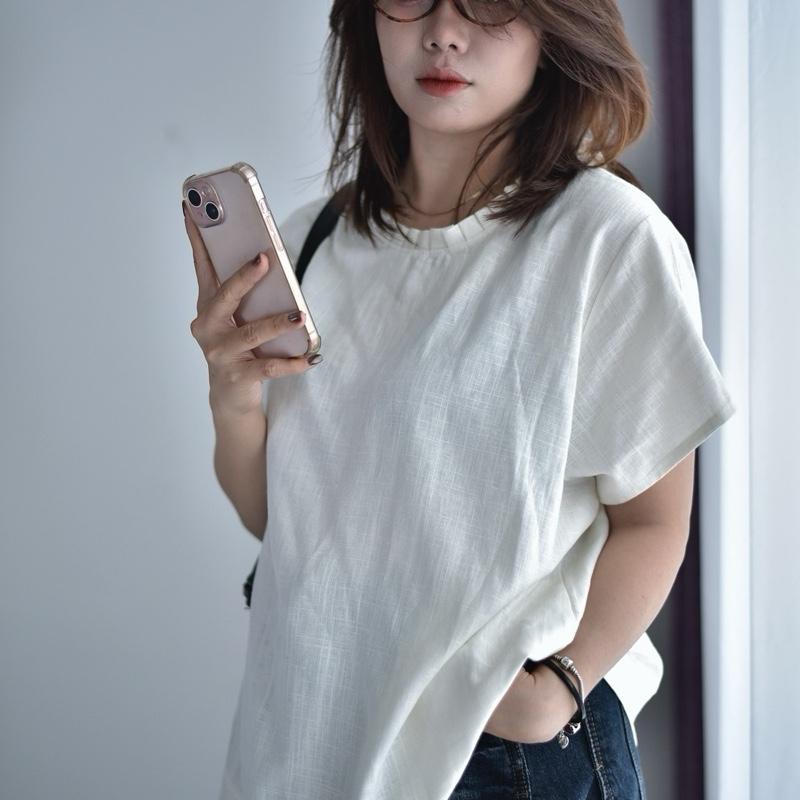 Áo babydoll cổ xếp li form rộng vitage chất mềm bigsize 90kg - Miabigsize