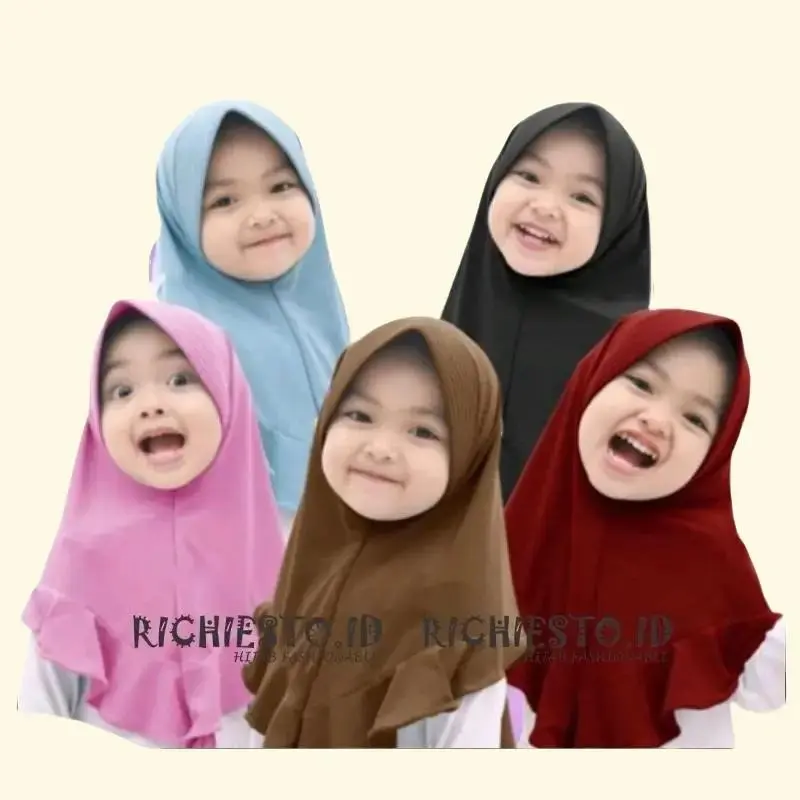 Jilbab Bayi Pet FALISHA Allsize 0-3 Tahun - Hijab Bayi Lucu Kerudung Bayi Terbaru - Muslim, Instan Anak Bergo