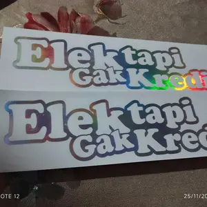 Cutting Sticker ELEK TAPI GAK KREDIT Sticker Cocok Buat Tutup Tengki Mobil Dan Variasi Motor