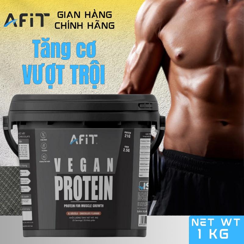 Bột WHEY PROTEIN VEGAN thuần chay hộp 1kg + Bình lắc