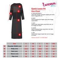 Gambar Cardinal Gamis Loose Fit Wanita G0013J11G - Red, L dari Cardinal Official Kab. Bandung 5 Tokopedia