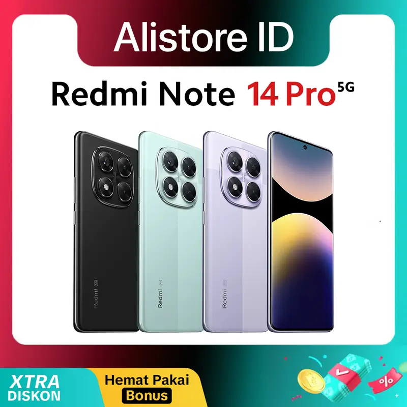 Redmi Note 14 Pro 5G | 200MP AI OIS Camera | MediaTek Dimensity 7300-Ultra | Gorilla Victus 2 Garansi Resmi 0