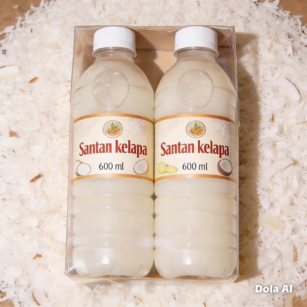 Santan Putih Kelapa 2 botol 600ml
