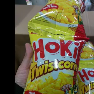 CIKI HOKI TWISTCORN 1 RENCENG  ISI 10 BUNGKUS (BERHADIAH JIKA BERUNTUNG )