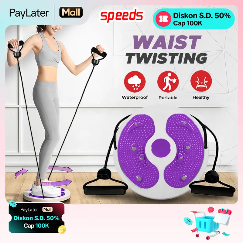 SPEEDS Waist Twisting  Trimmer Jogging Body Plate Alat Olahraga 041-9