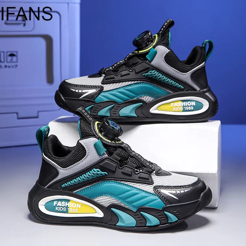 iFans Sepatu Anak Laki Laki Boy Sneakers Sepatu Olahraga Ringan Breathable 100% Impor 5-15 Tahun Cowok