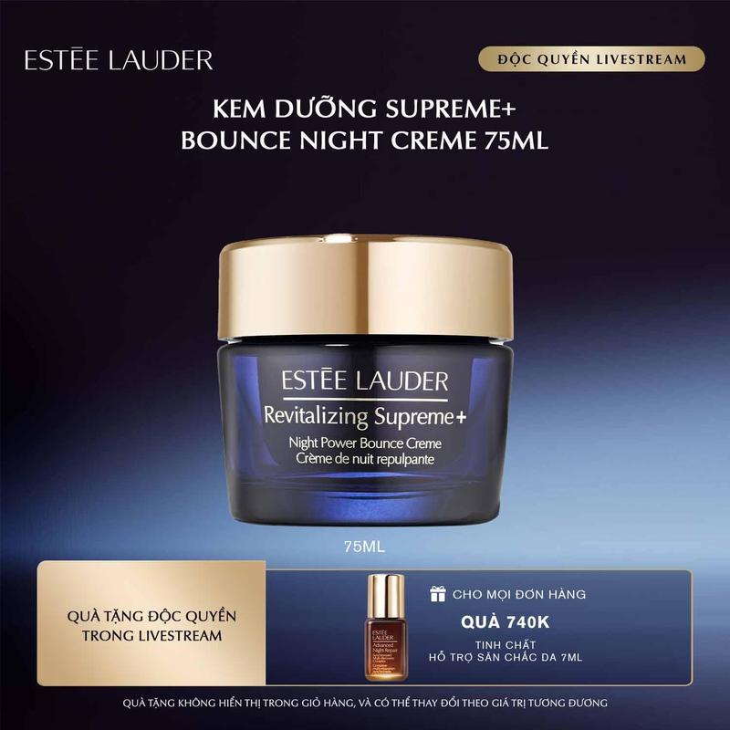 [MỚI] Kem dưỡng ẩm collagen phục hồi ban đêm Estee Lauder Revitalizing Supreme+ Night Power Bounce Creme 75ml
