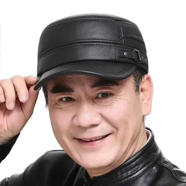 TOPI PRIA KULIT ASLI TOPI KOMANDO TERLARIS 1