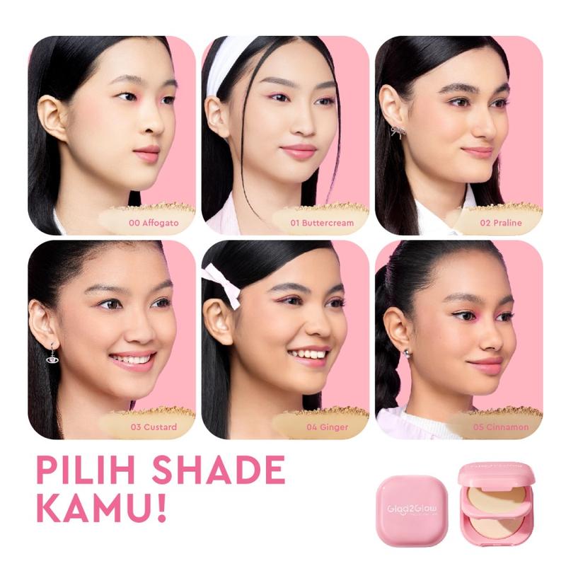 Glad2Glow G2G Perfect Blurring Powder Foundation Make Up Bedak Cushion BB Cream CC Cream 4