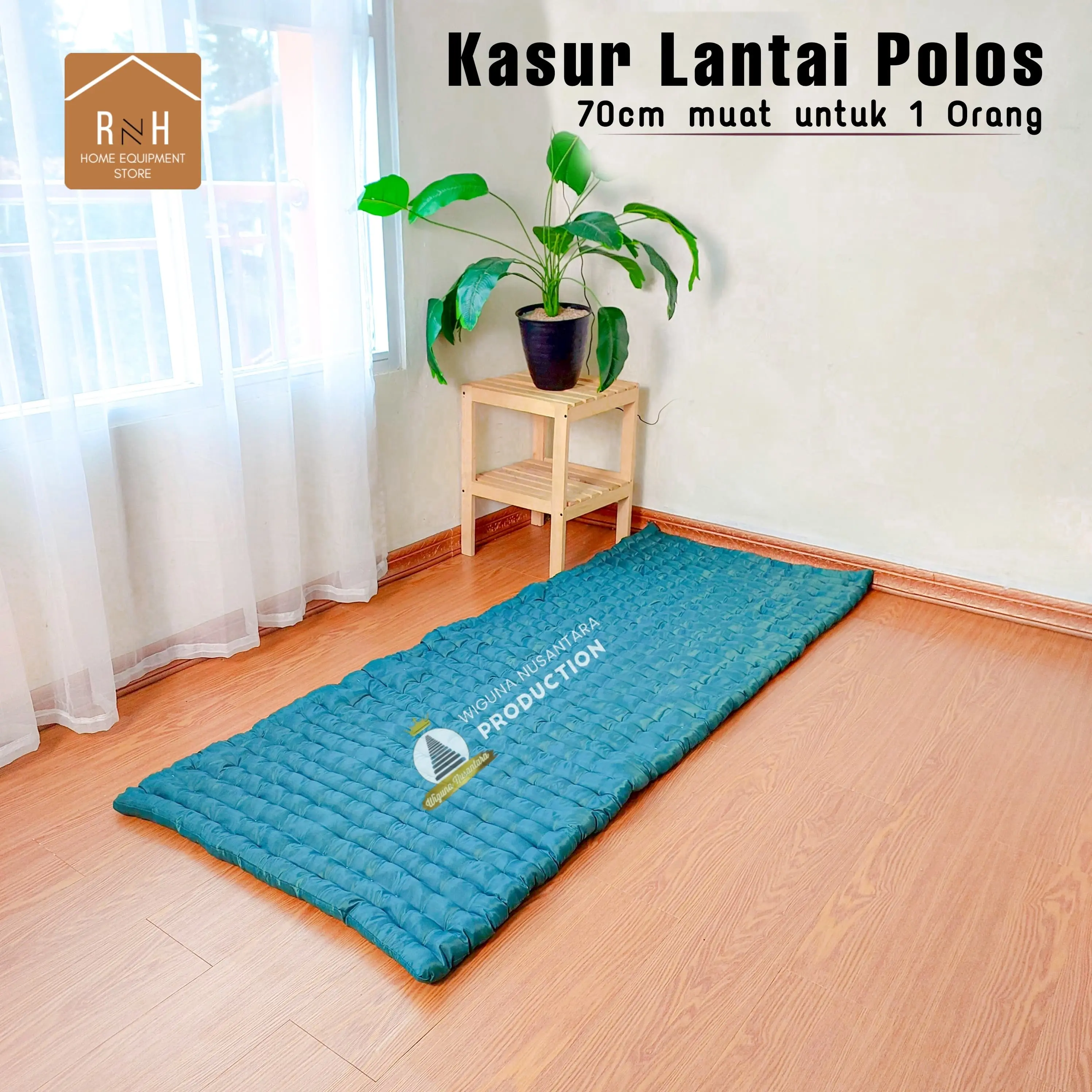 RNH  Kasur Lantai Palembang Polos 70 x 190 Kain Katun Satin Furniture