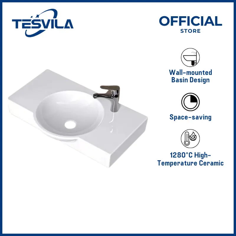 Tesvila T-B002 Wall-Mounted Basin