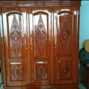 lemari pintu 3 full kayu jati asli elegan