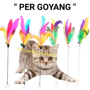 Spring Mainan Kucing Per goyang Tangkap Mainan Anjing Bulu