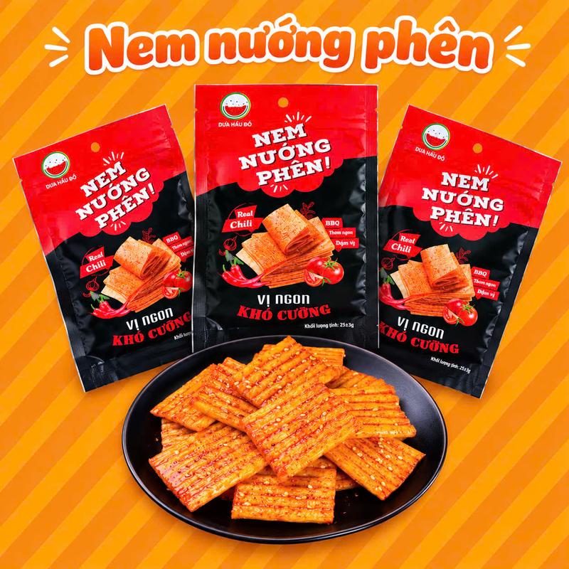 Combo 10 gói snack nem nướng phên