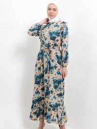 Gambar Arjuna Weda Gamis Wanita Motif Kembang Kecil - Bahan Rayon | Resleting Belakang - Tosca, S dari Batik ArjunaWeda Kota Administrasi Jakarta Timur 1 Tokopedia